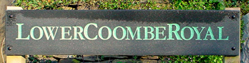 An example of a House Name Plate with coloured lettering